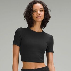 Lululemon Hold Tight Straight-Hem Cropped T-Shirt